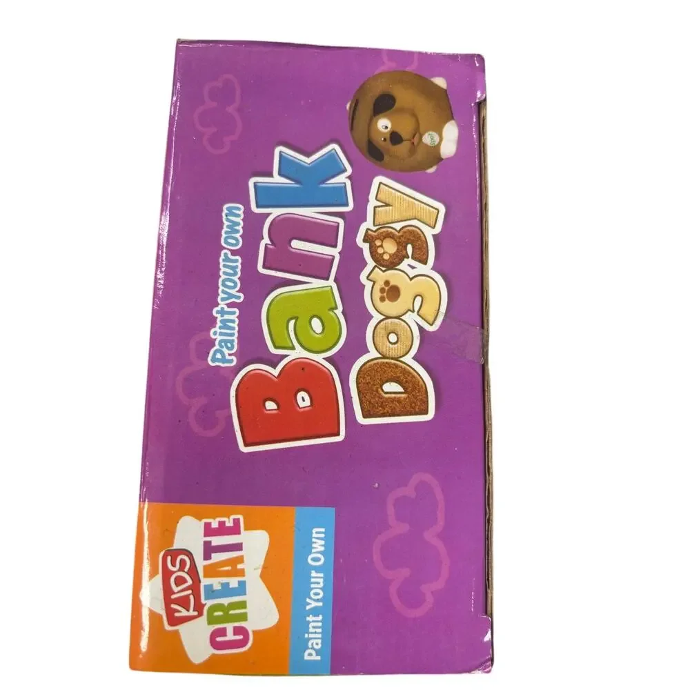 Paint your own bank doggie dog version ages 8 up sealed and unopened super cute